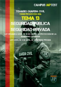 Tema 13 - Seguridad Pública y Seguridad Privada