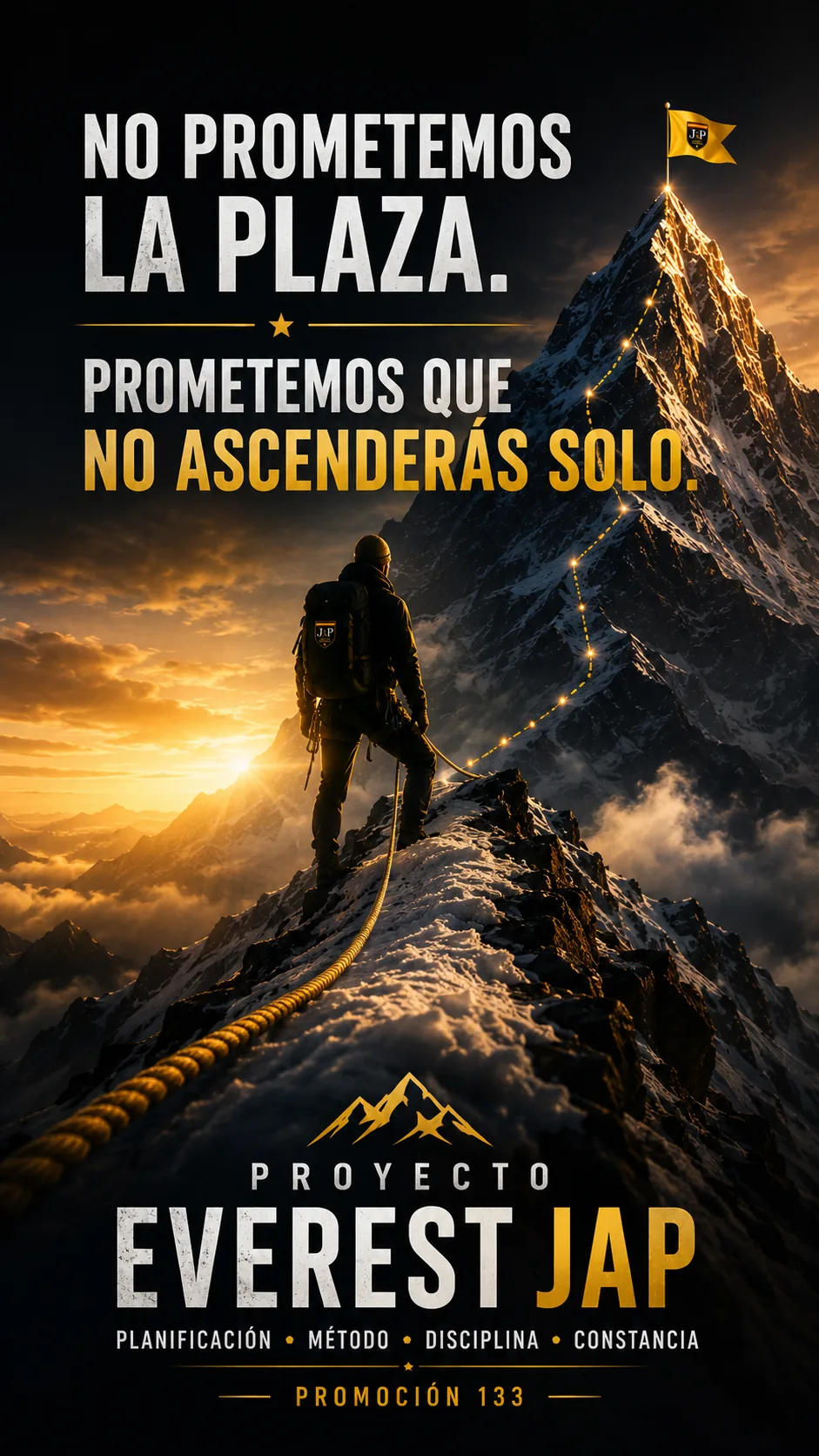 Proyecto Everest JAP: no prometemos la plaza, prometemos que no ascenderás solo
