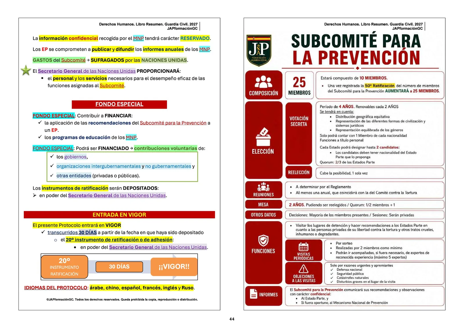 Páginas reales del Libro Resumen JAP: Tema 1, Derechos Humanos