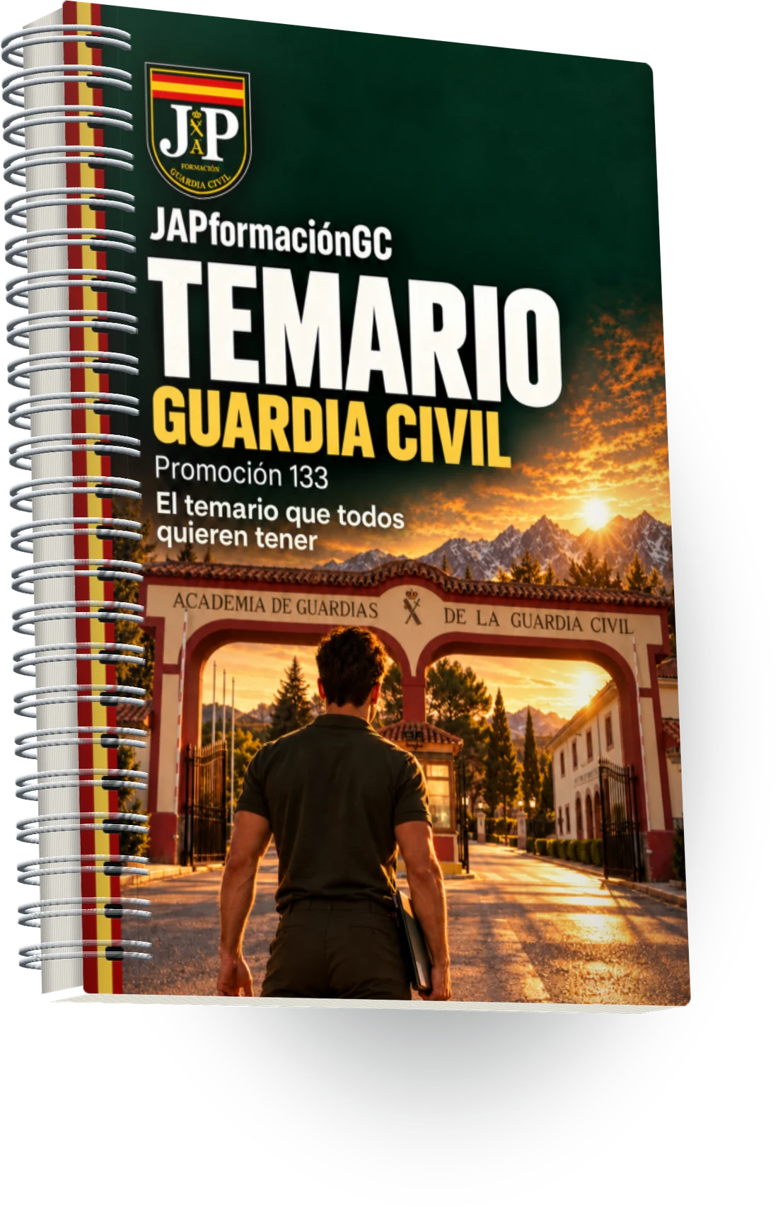 Temario JAP impreso, encuadernado con anillas